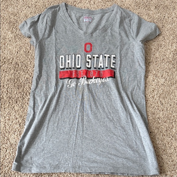 Ohio State Authentic Apparel Tops - Ohio State Women's Gray Tee